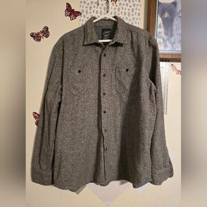 Gray Button Down Top